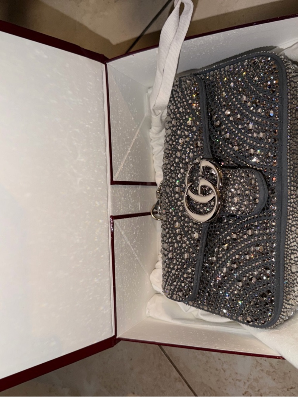 Gucci crystal Marmont flap  limited edition winter 2025 - Picture 7 of 13